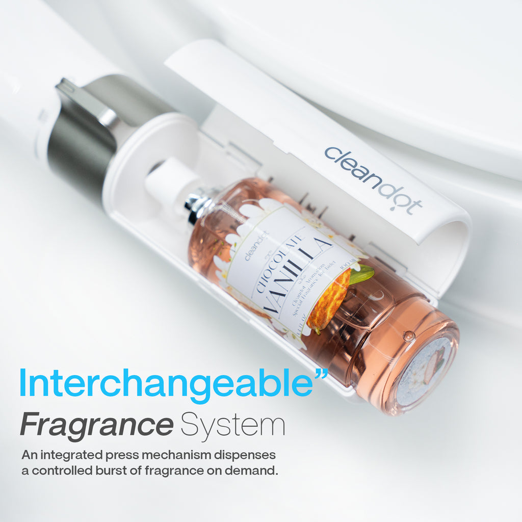 Cleandot Scented Bidet Attachment – Chocolate Vanilla | AromaFlow Fragrance System