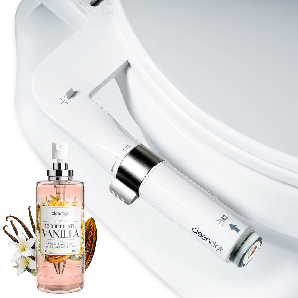 Cleandot Scented Bidet Attachment – Chocolate Vanilla | AromaFlow Fragrance System